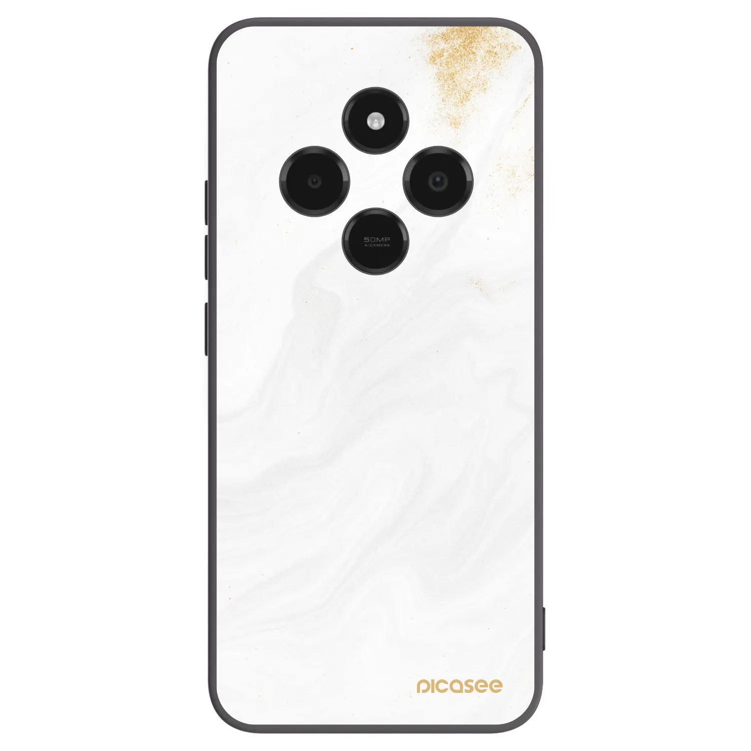 Picasee silikonowe czarne etui na Xiaomi Poco C75 - White