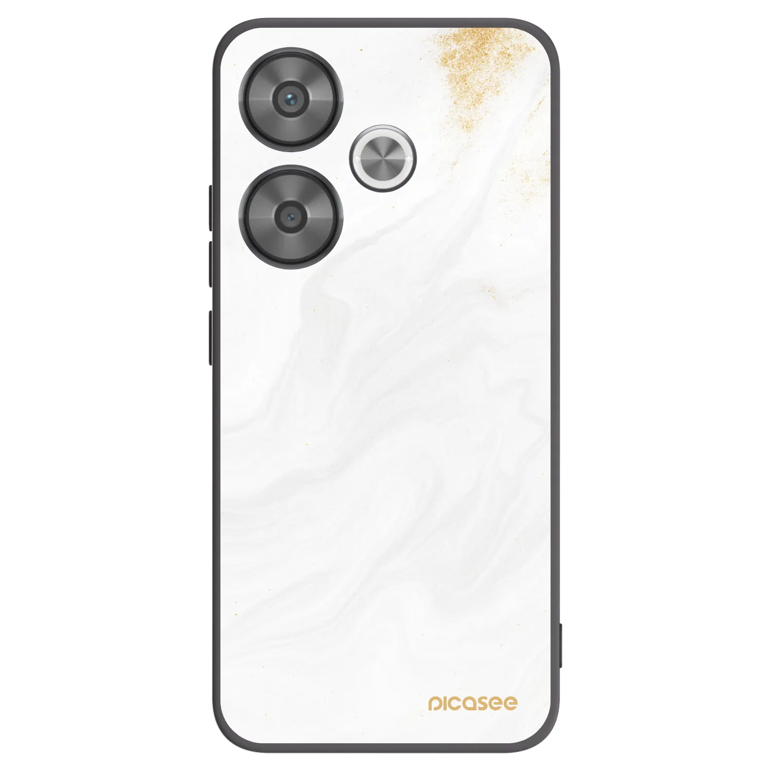 Picasee silikonowe czarne etui na Xiaomi Poco F6 - White