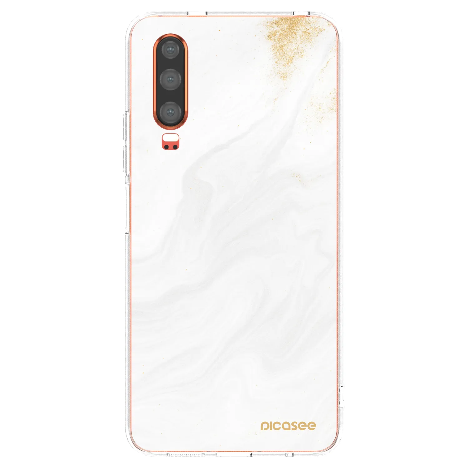 Picasee silikonowe przeźroczyste etui na Huawei P30 - White