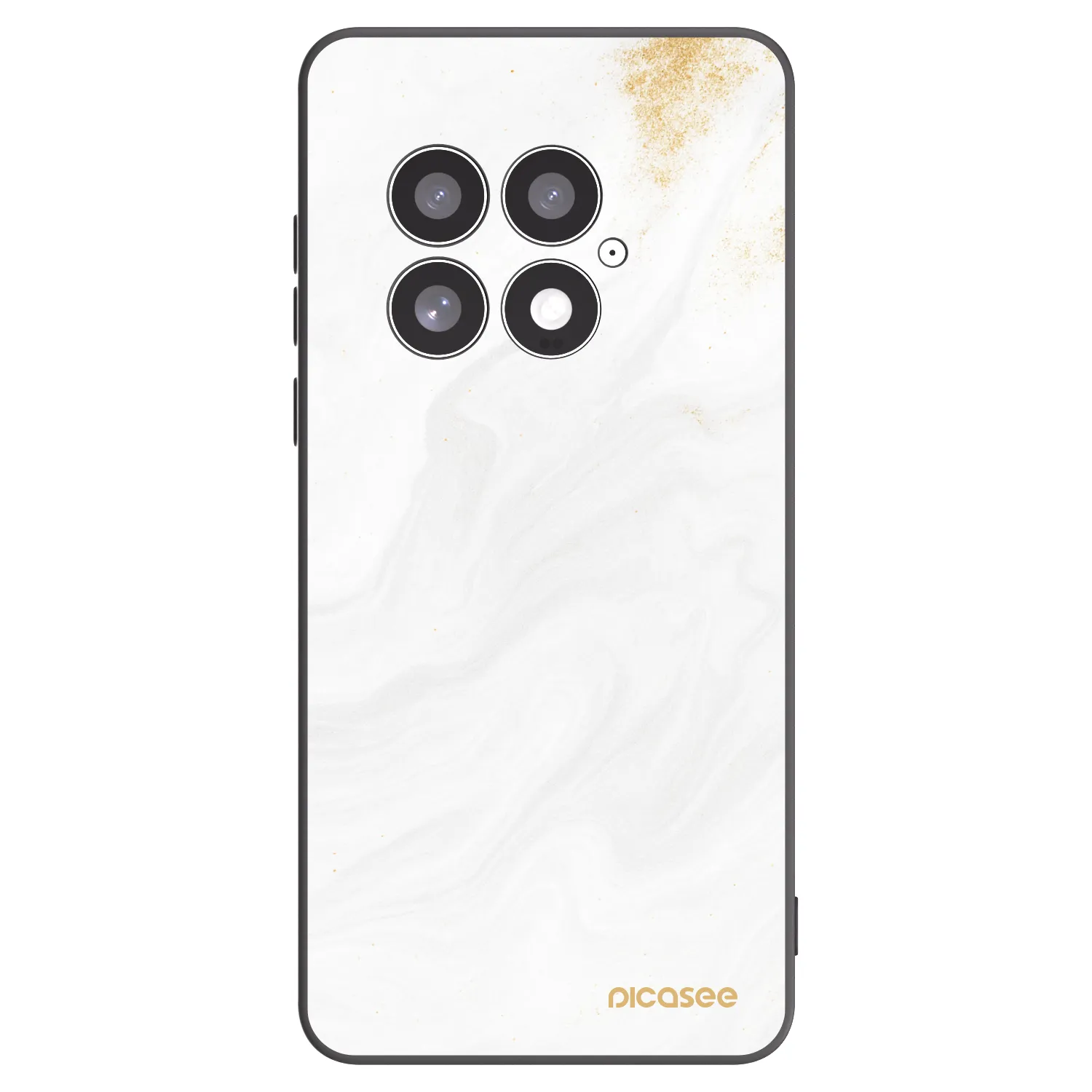 Picasee silikonowe czarne etui na OnePlus 13 5G - White