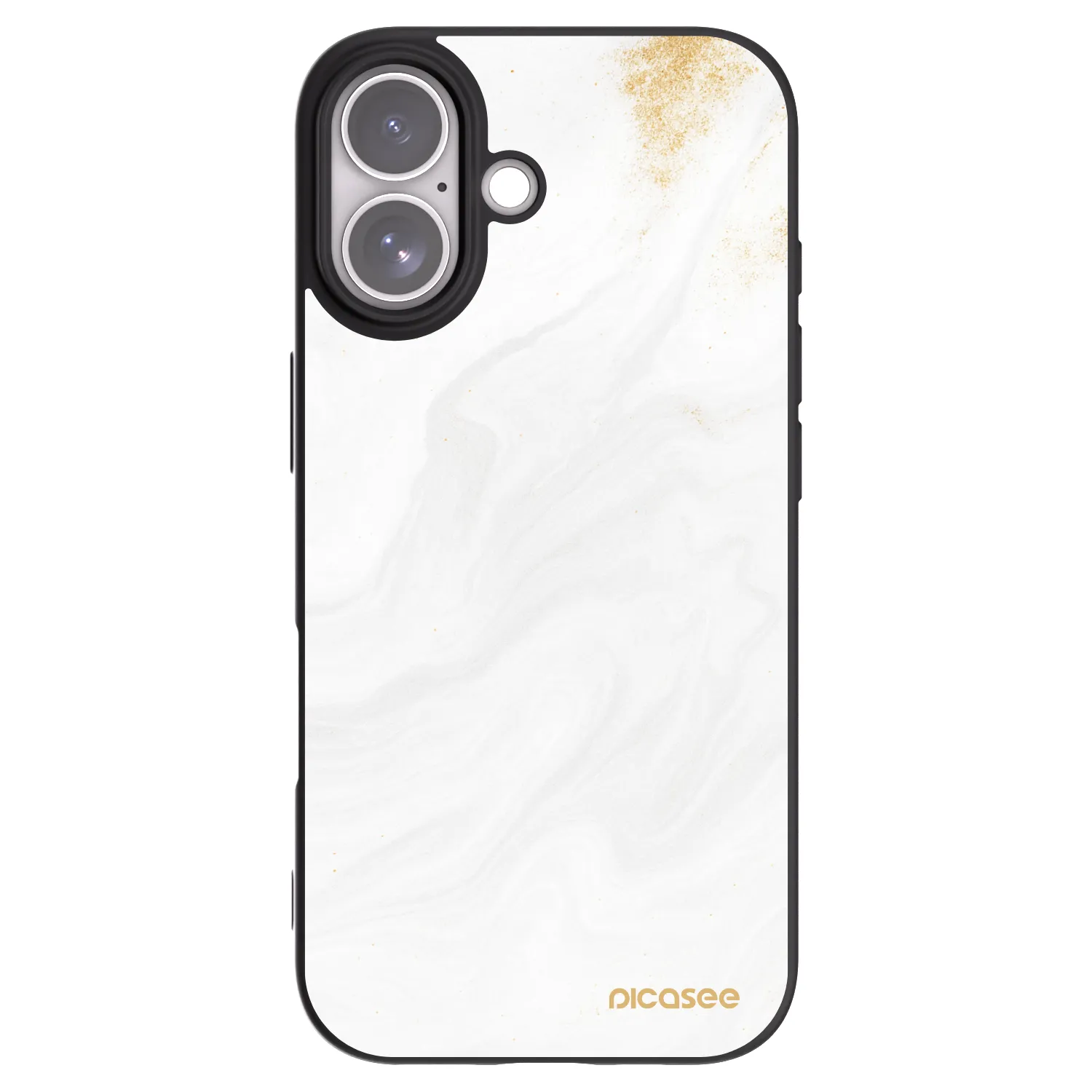 Picasee silikonowe czarne etui na Apple iPhone 17 - White
