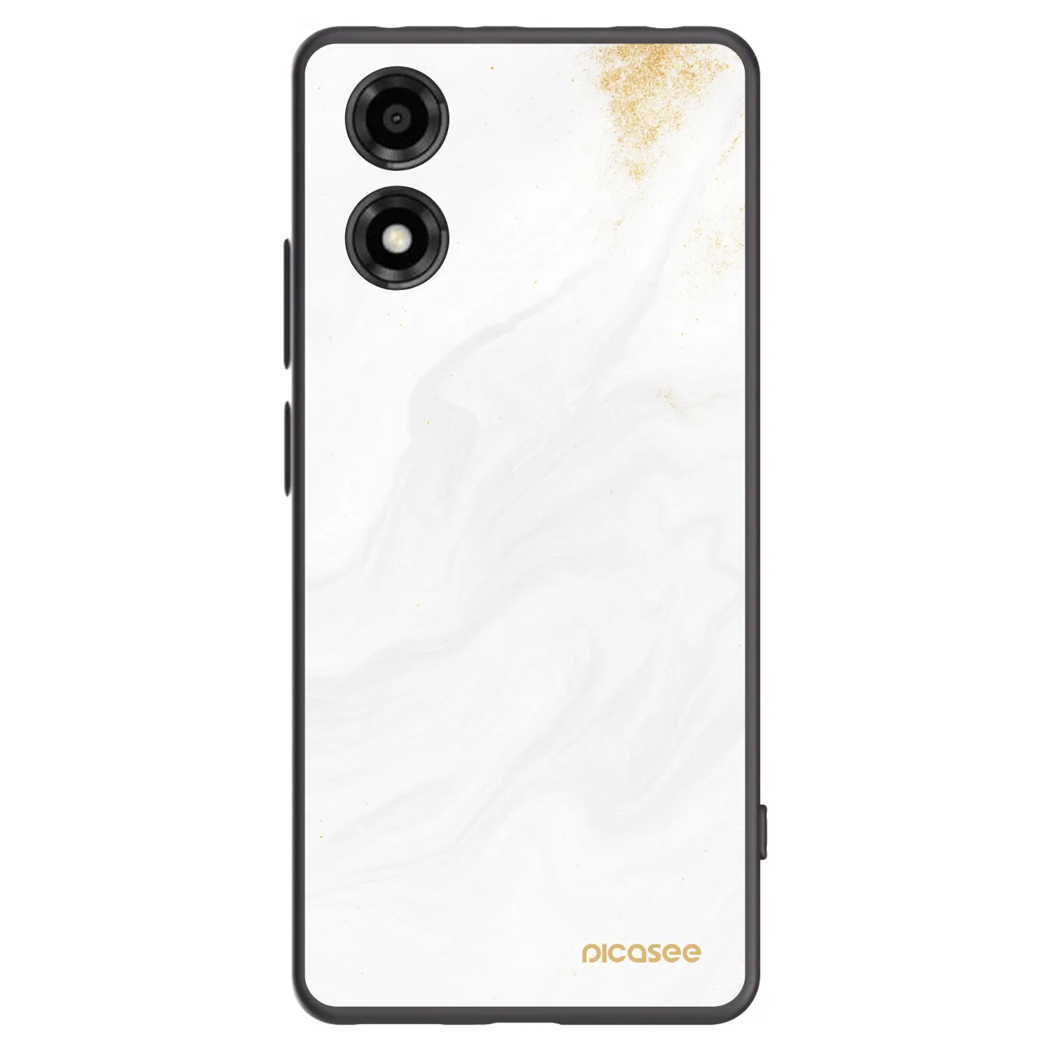 Picasee silikonowe czarne etui na Motorola Moto E14 - White