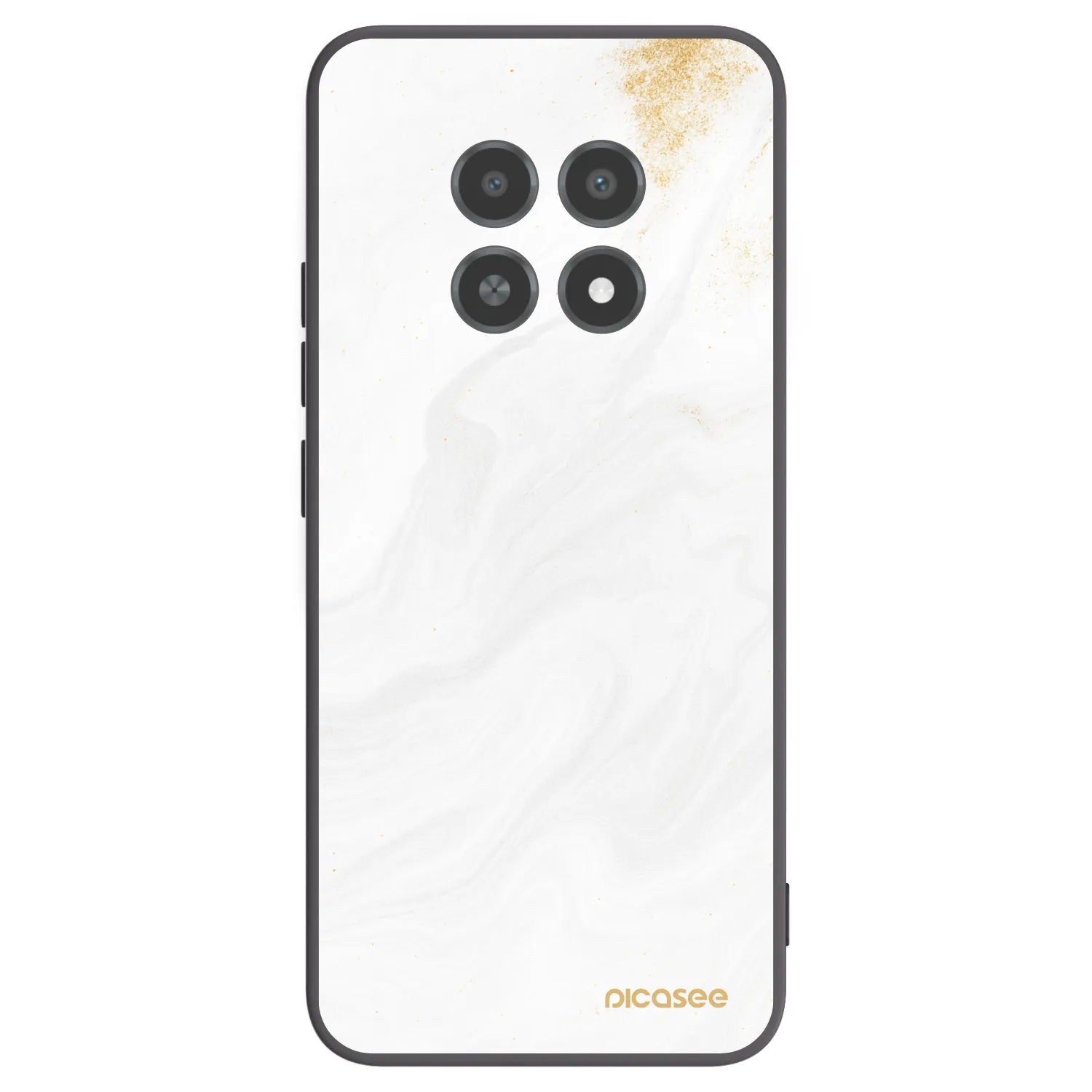 Picasee silikonowe czarne etui na Realme 12X - White