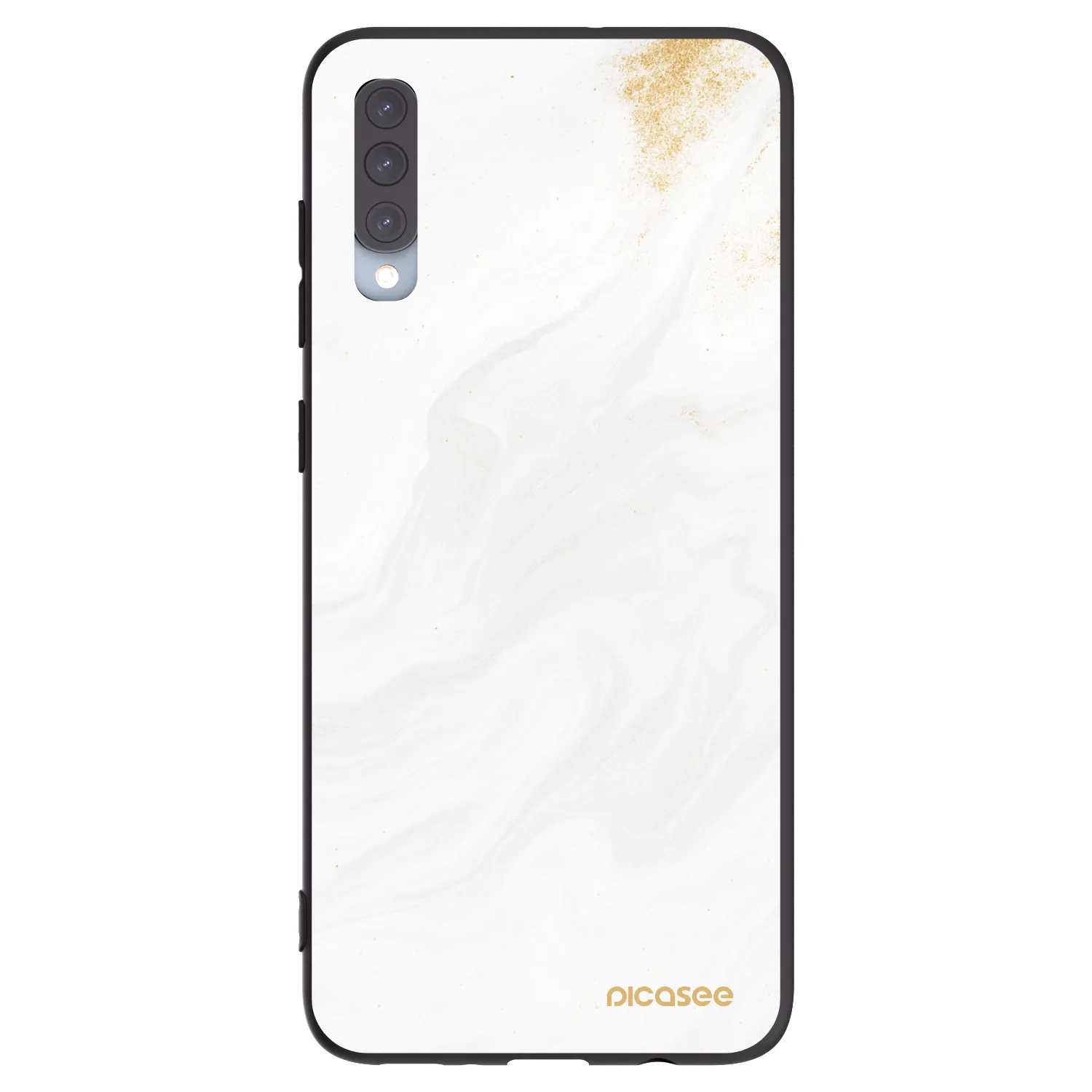 Picasee silikonowe czarne etui na Samsung Galaxy A70 A705F - White