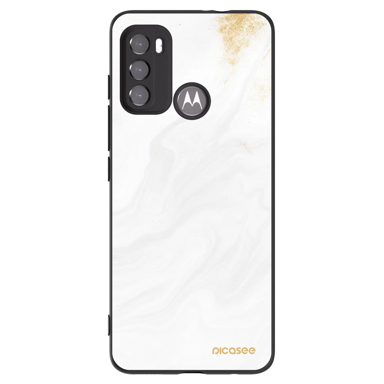 Picasee silikonowe czarne etui na Motorola Edge 60 5G - White