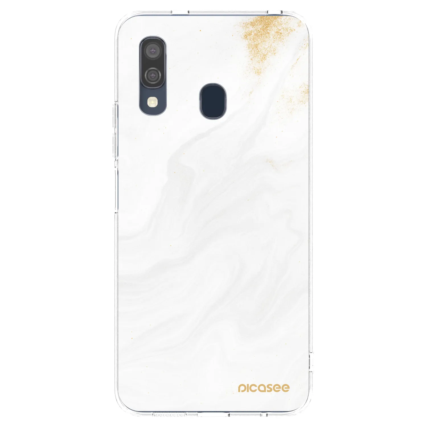 Picasee silikonowe przeźroczyste etui na Samsung Galaxy A40 A405F - White