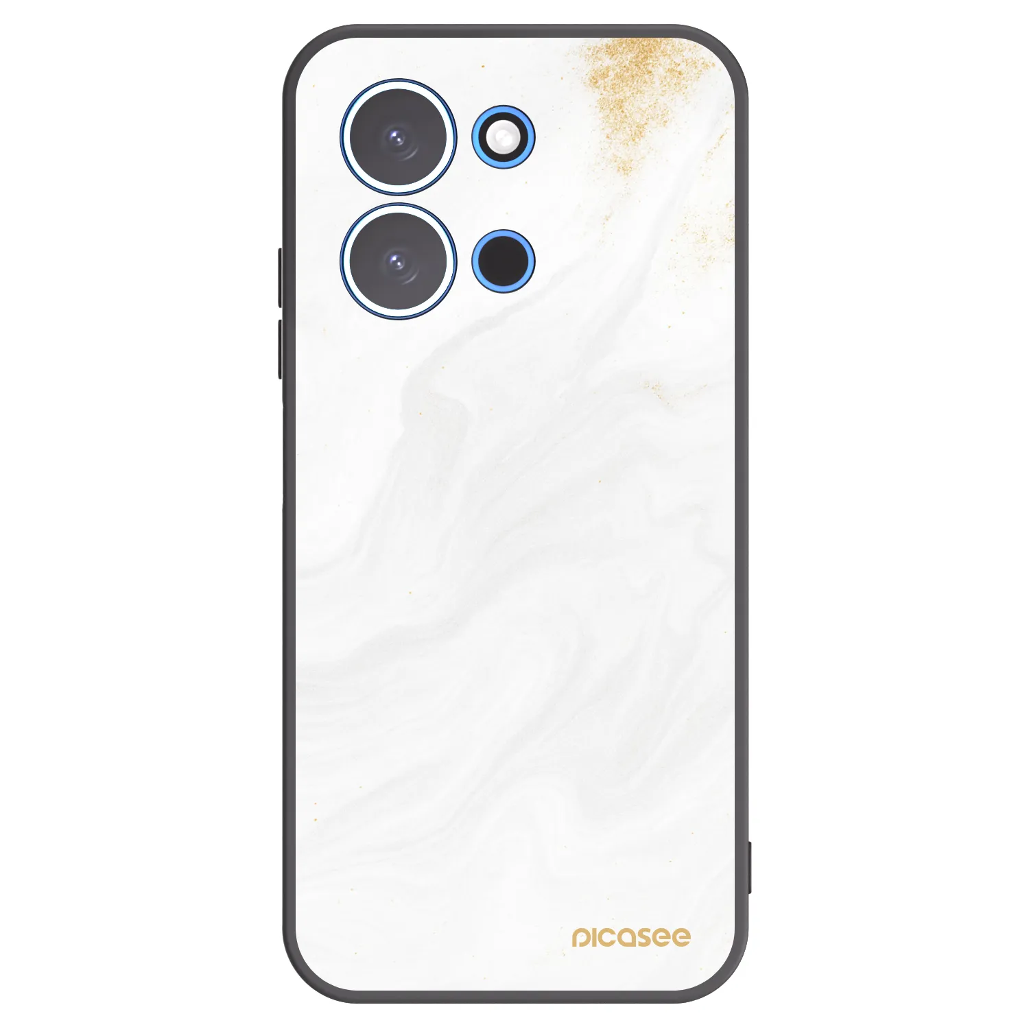 Picasee silikonowe czarne etui na Xiaomi Redmi 15C 4G - White