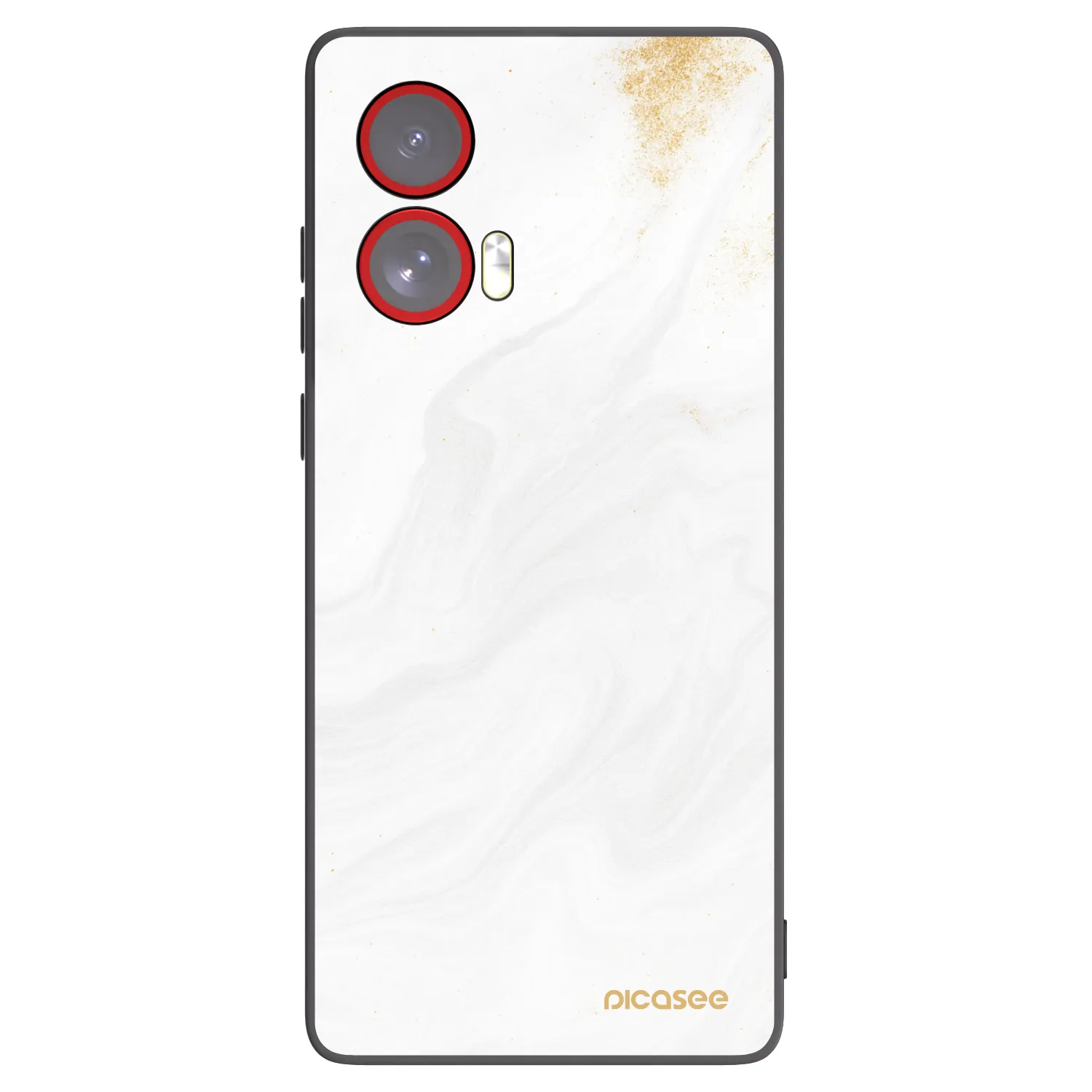 Picasee silikonowe czarne etui na Motorola Edge 50 Fusion - White