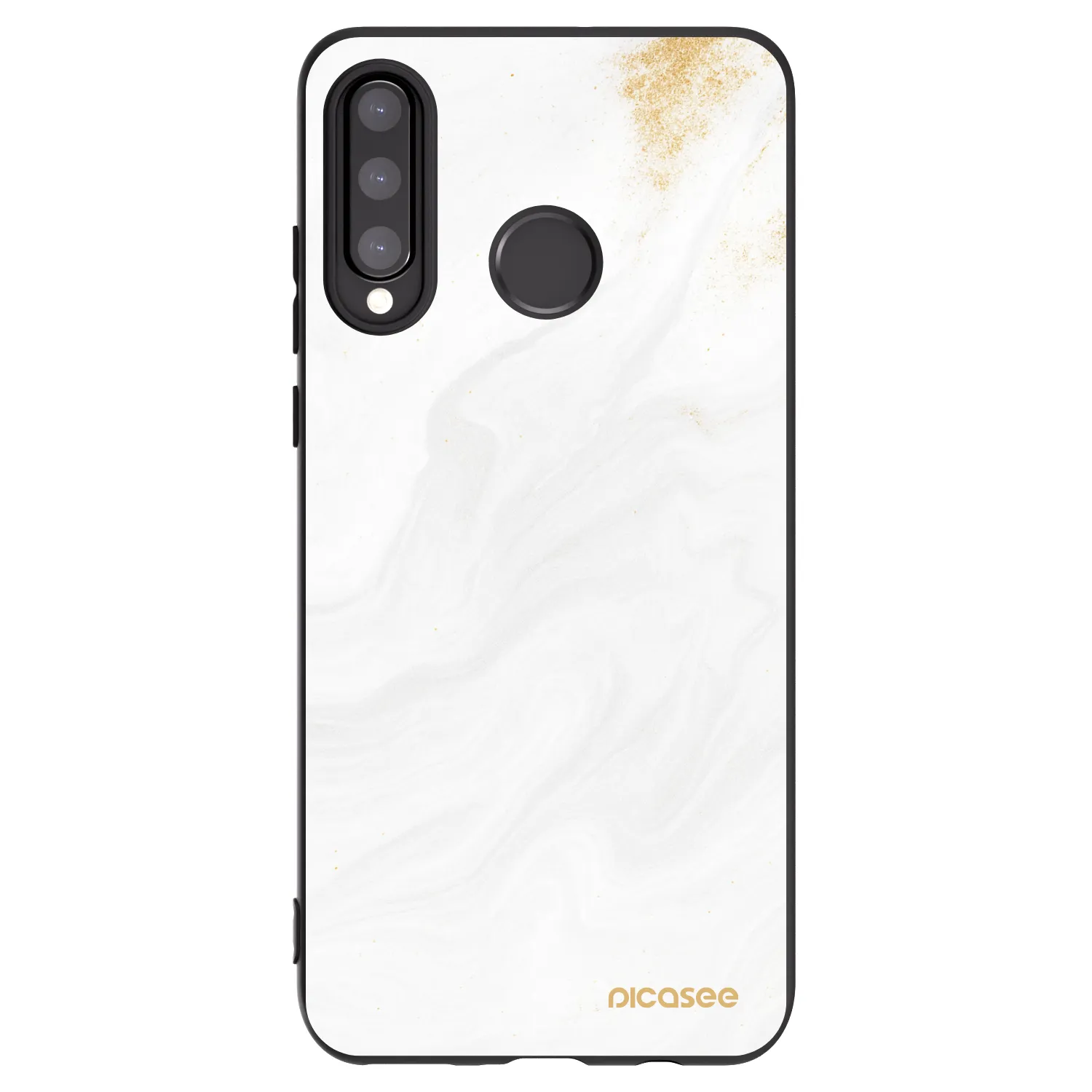 Picasee silikonowe czarne etui na Huawei P30 Lite - White
