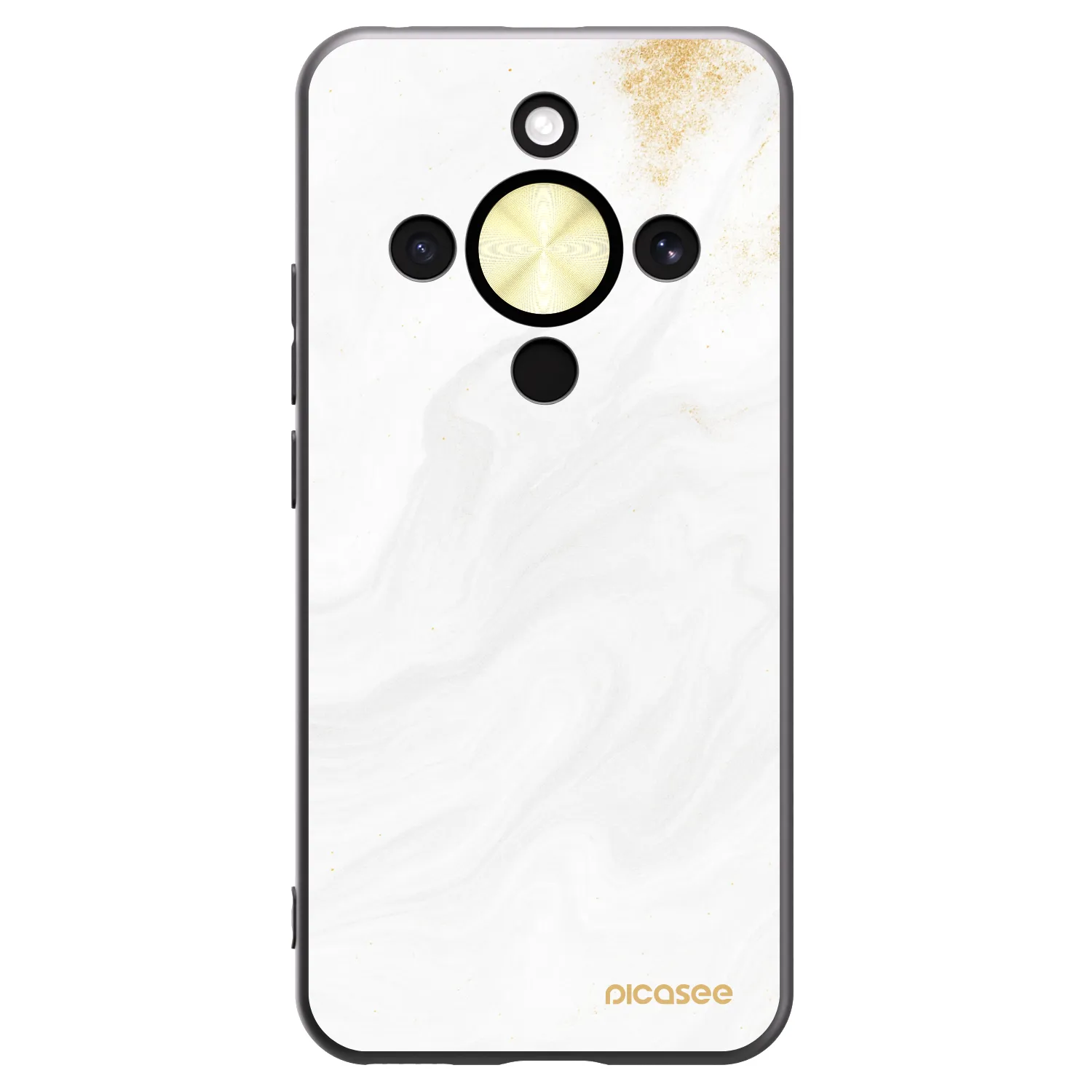 Picasee silikonowe czarne etui na Honor Magic8 Lite 5G - White