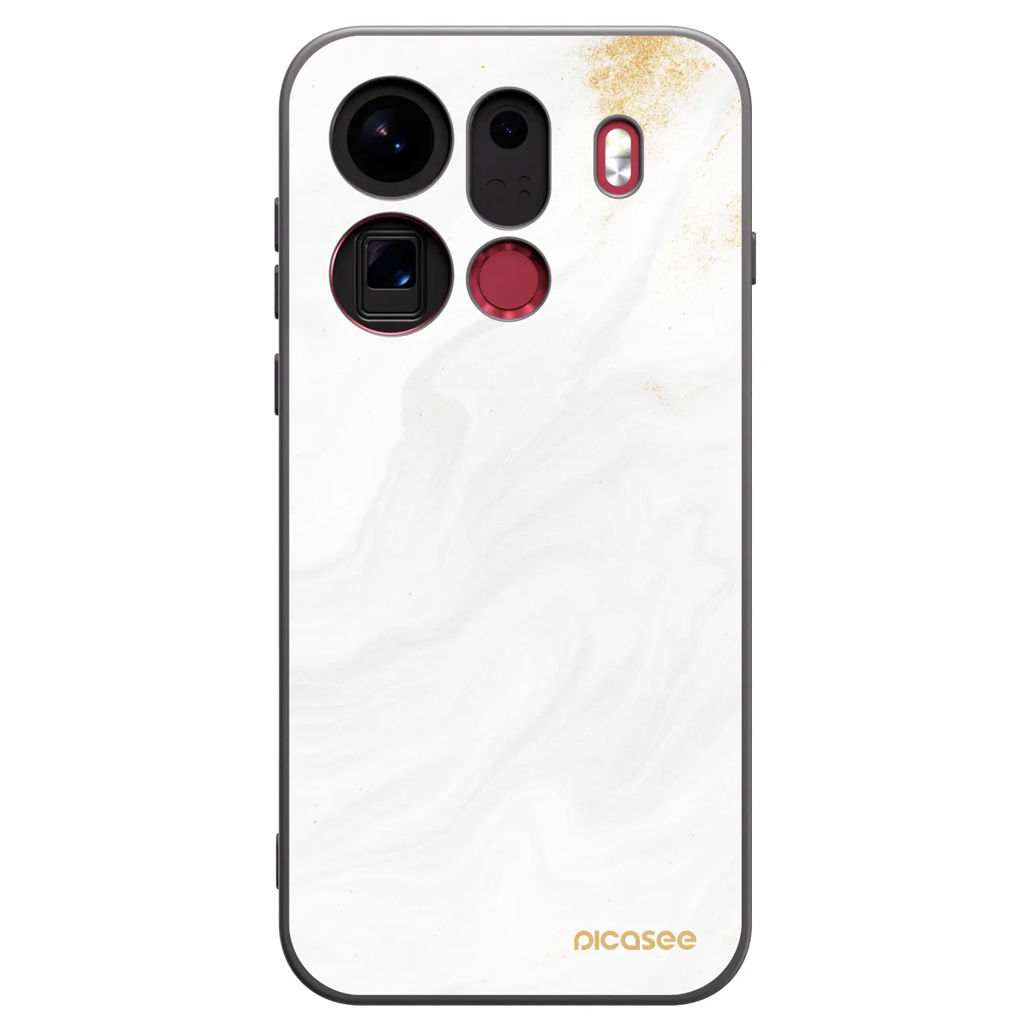 Picasee silikonowe czarne etui na OPPO Find X9 Pro - White