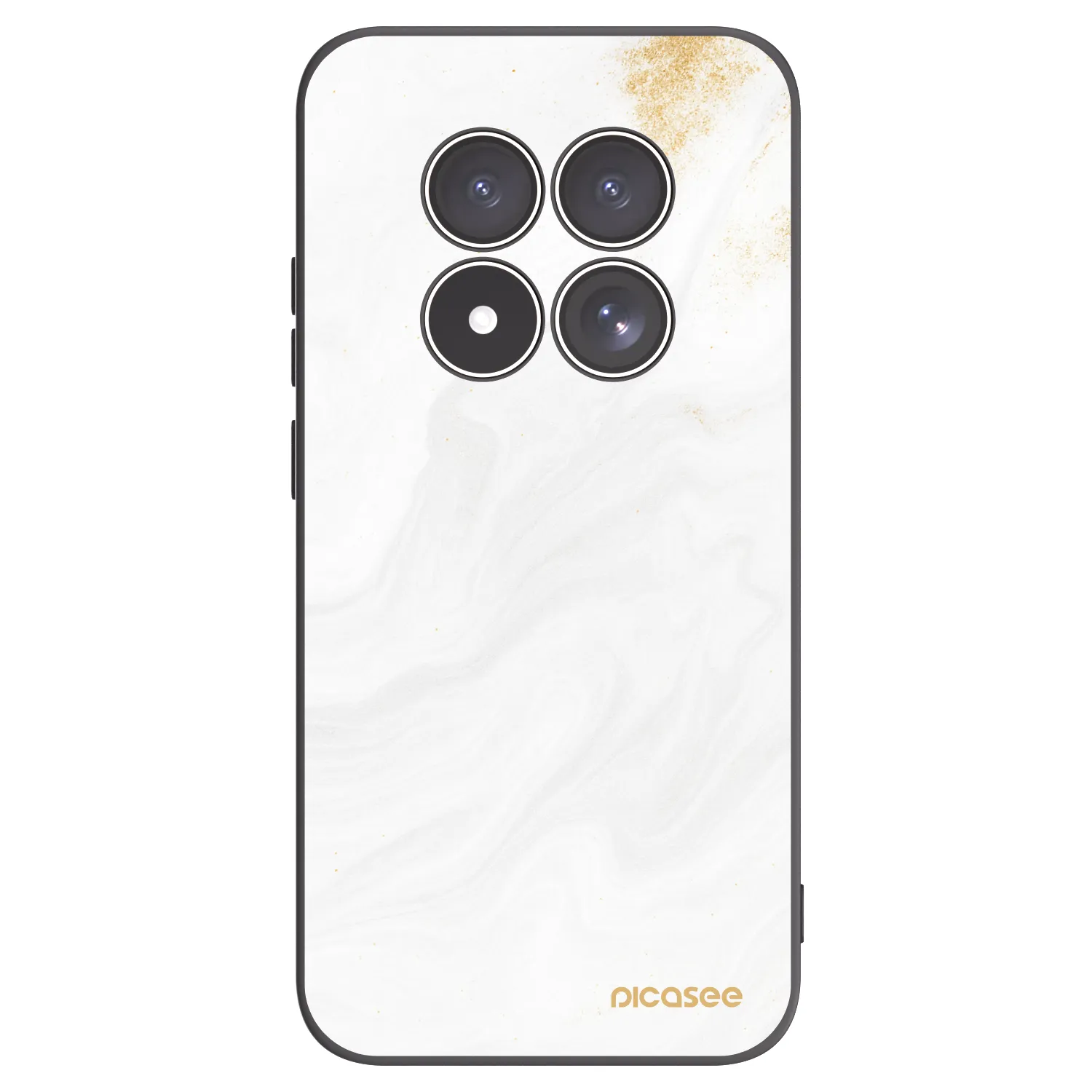 Picasee silikonowe czarne etui na Xiaomi Redmi Note 15 Pro 5G - White