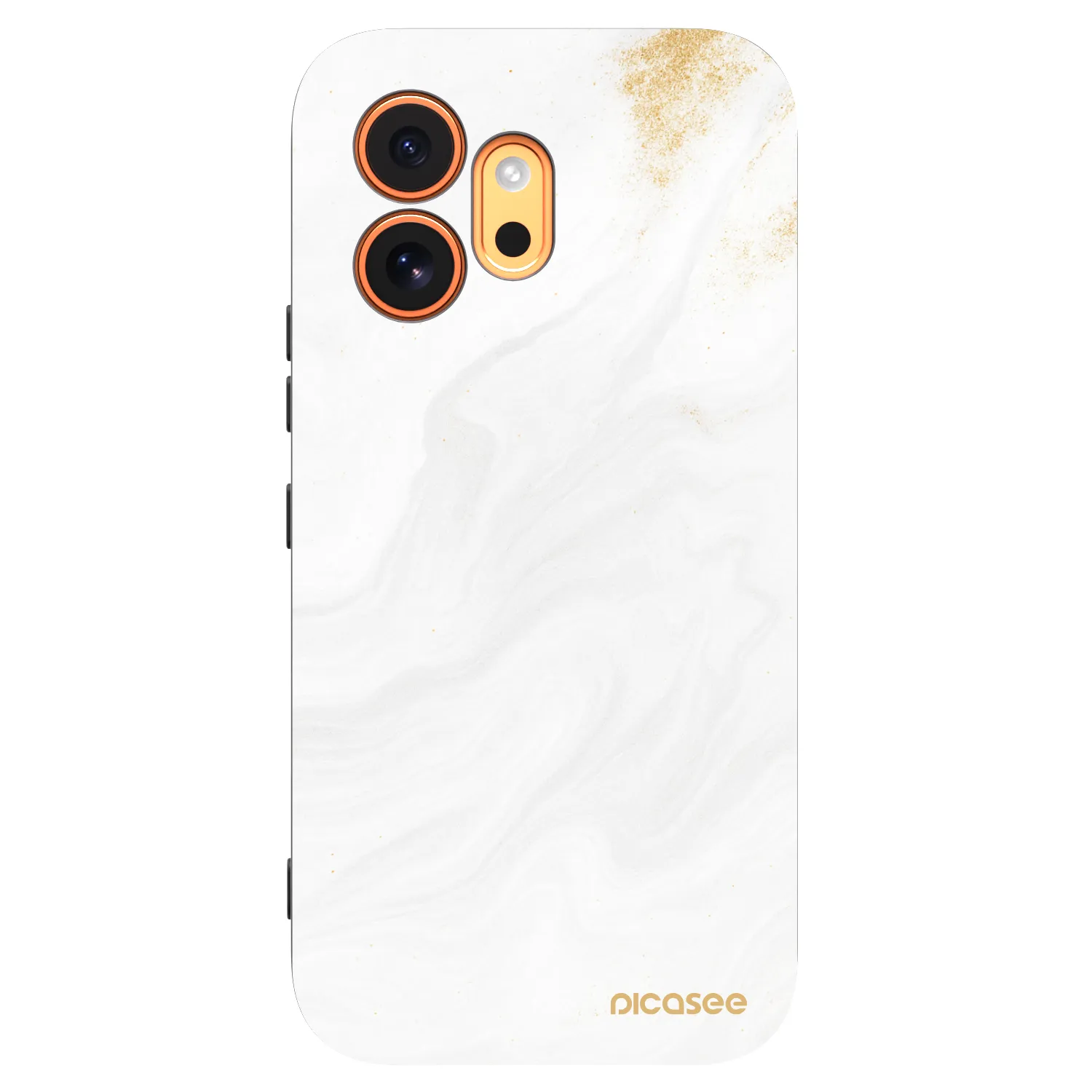 Picasee silikonowe czarne etui na Honor 600 - White