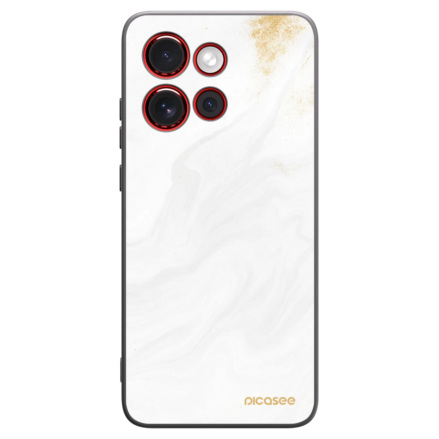 Picasee silikonowe czarne etui na Motorola Edge 60 Neo 5G - White