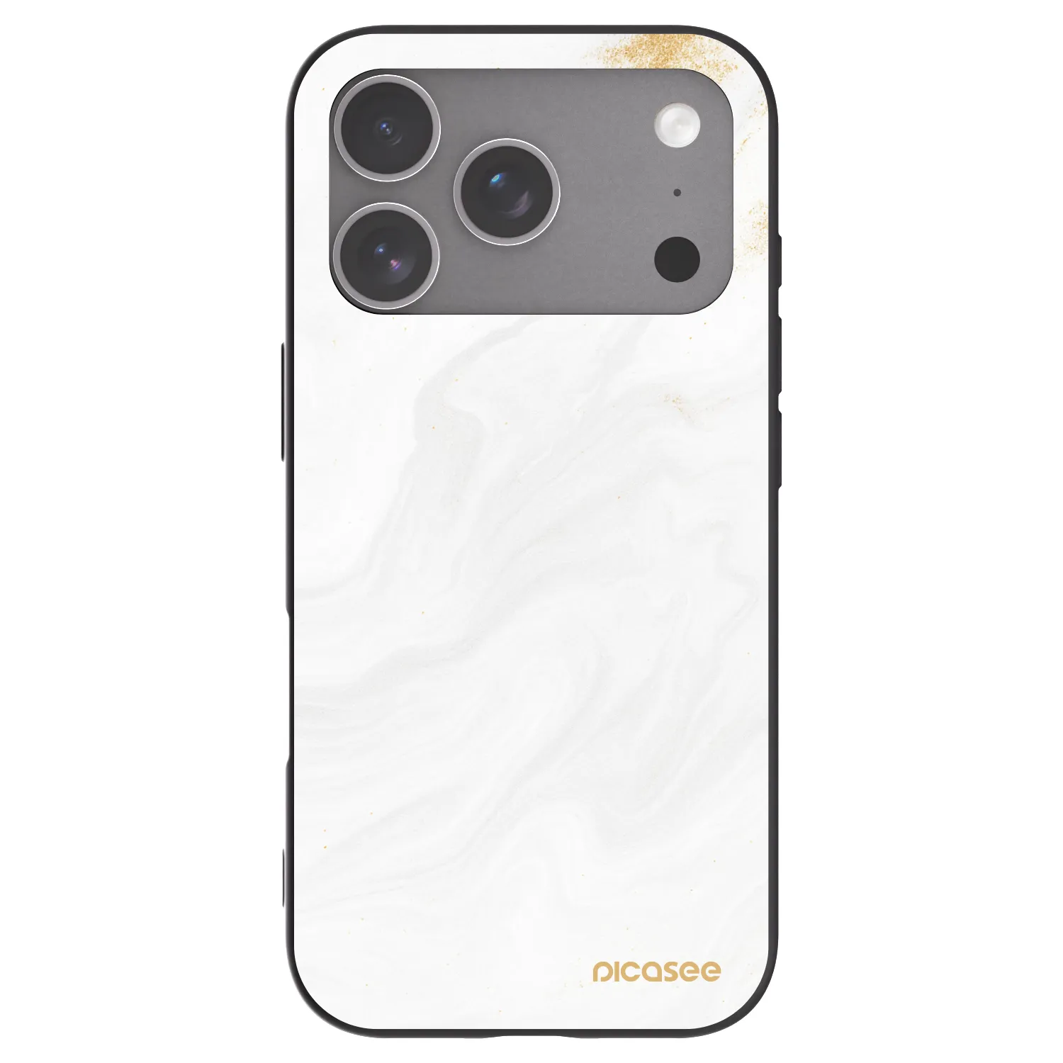 Picasee silikonowe czarne etui na Apple iPhone 18 Pro - White