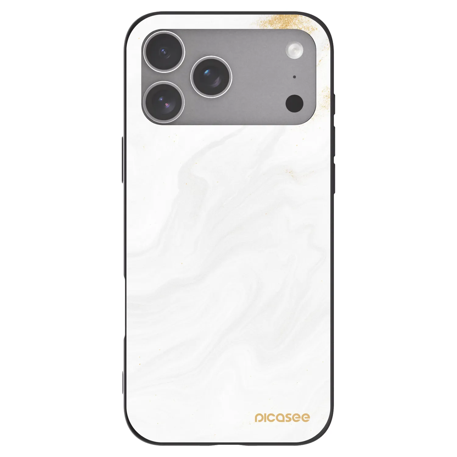 Picasee silikonowe czarne etui na Apple iPhone 18 Pro Max - White