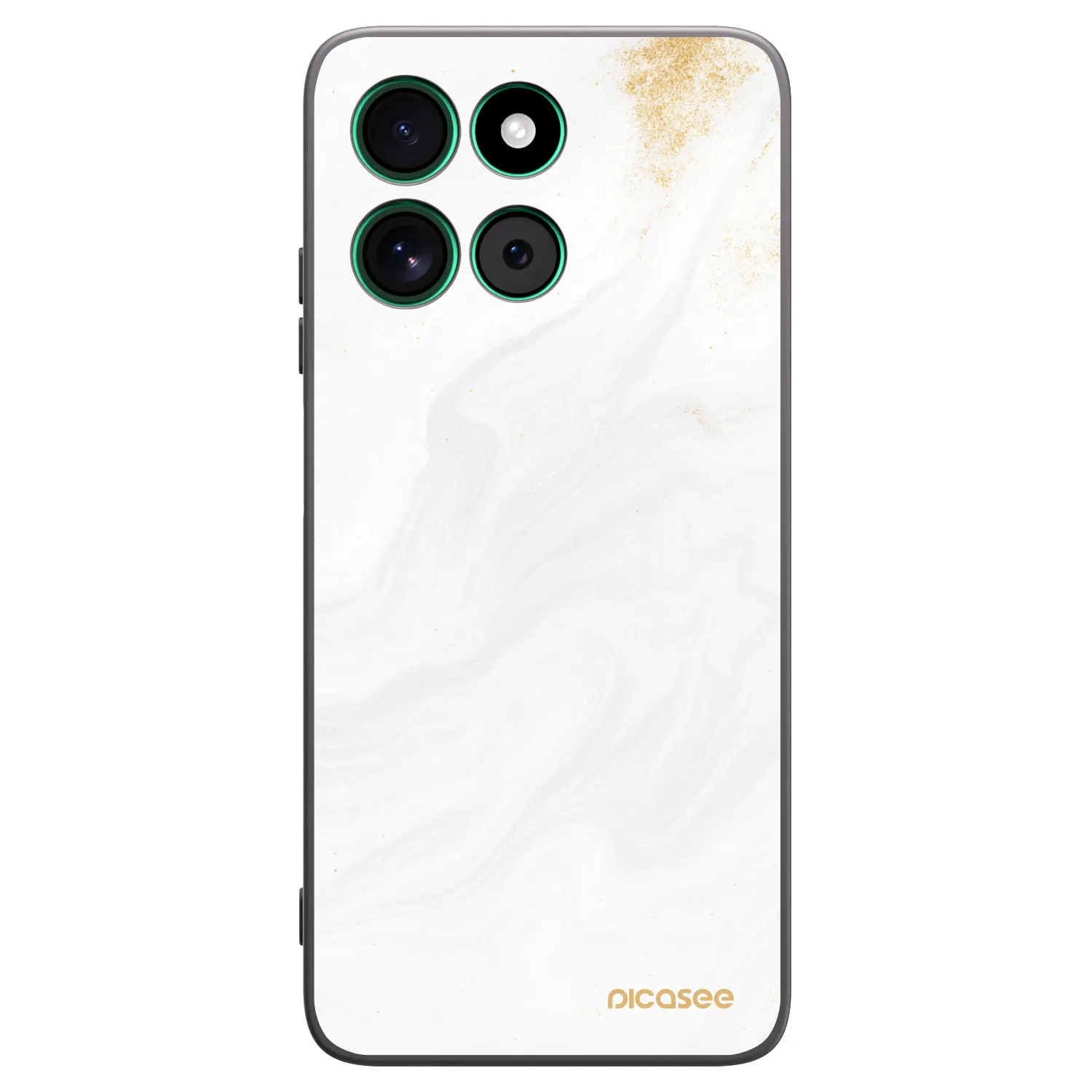 Picasee silikonowe czarne etui na Motorola Moto G57 Power - White
