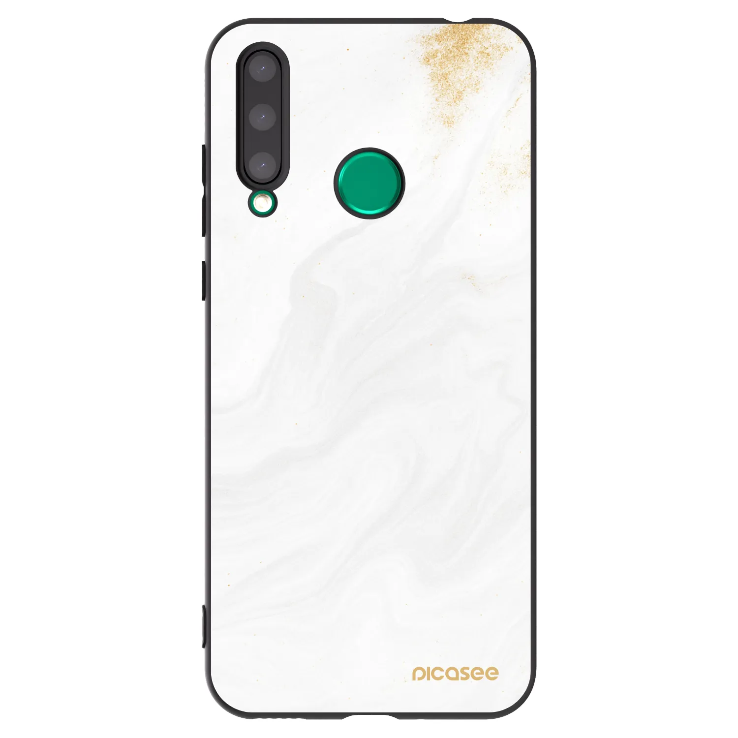 Picasee silikonowe czarne etui na Honor 20 Lite - White