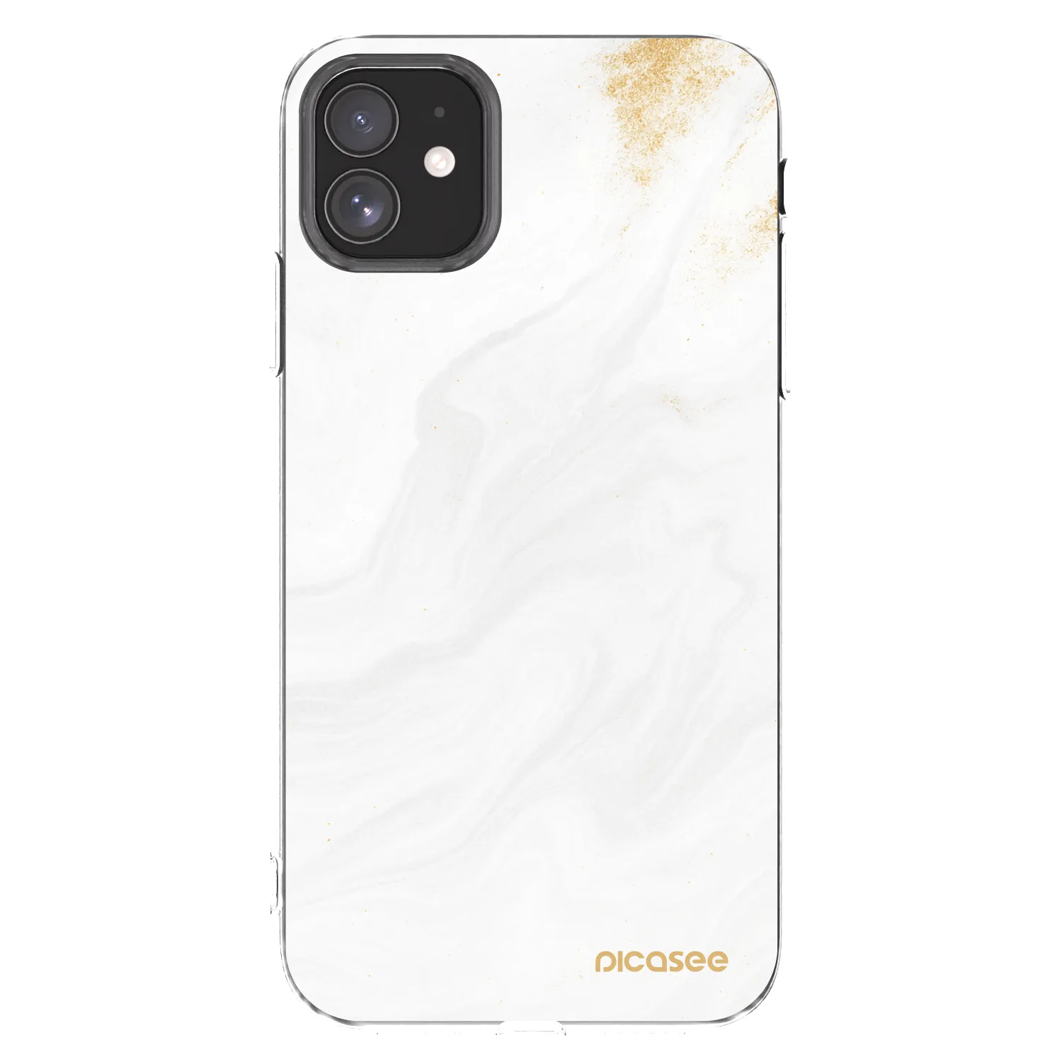 Picasee silikonowe przeźroczyste etui na Apple iPhone 11 - White