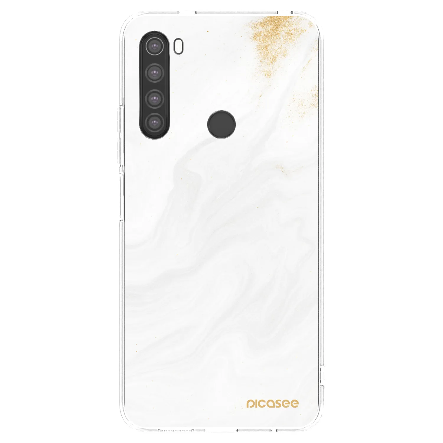 Picasee silikonowe przeźroczyste etui na Xiaomi Redmi Note 8 - White