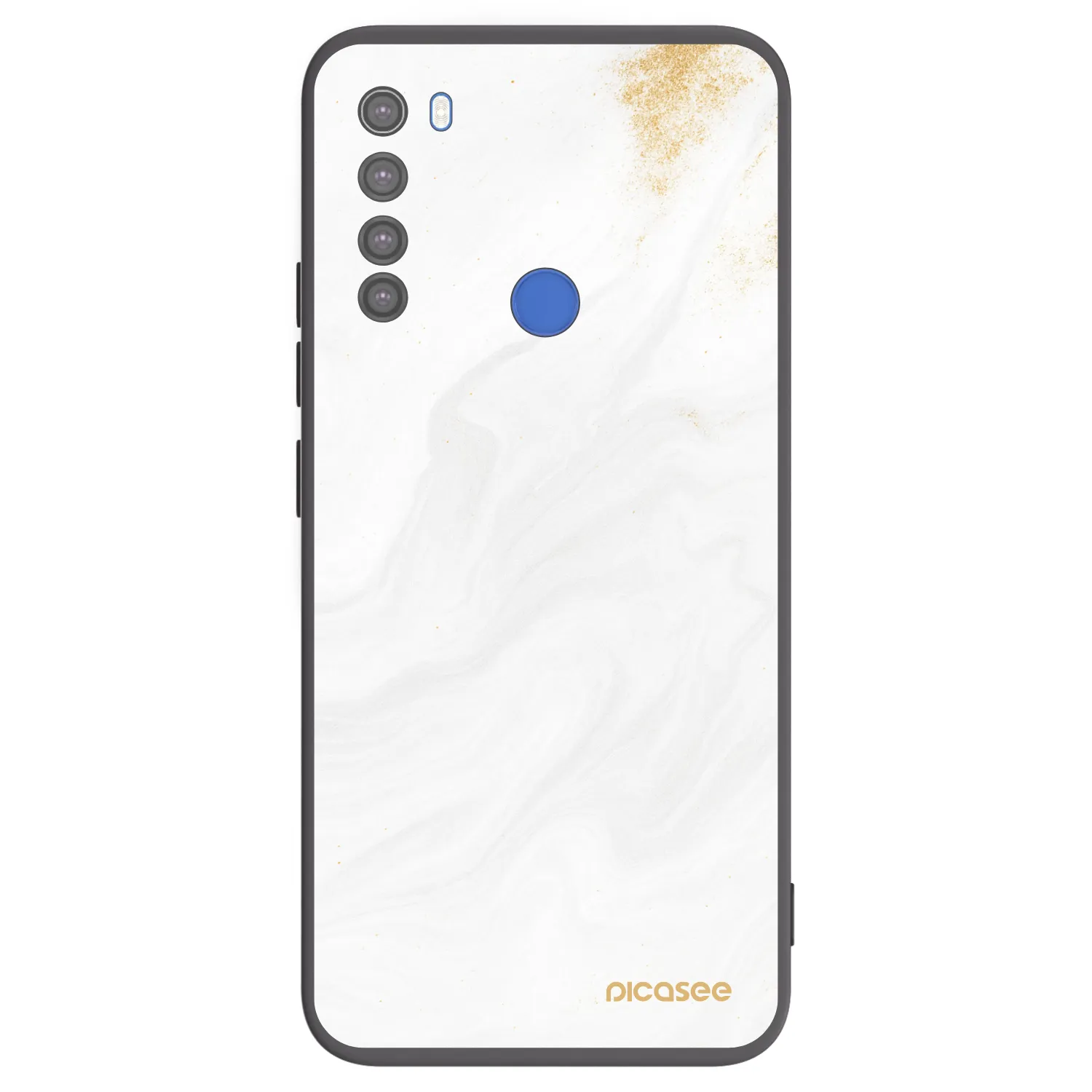 Picasee silikonowe czarne etui na Xiaomi Redmi Note 8T - White