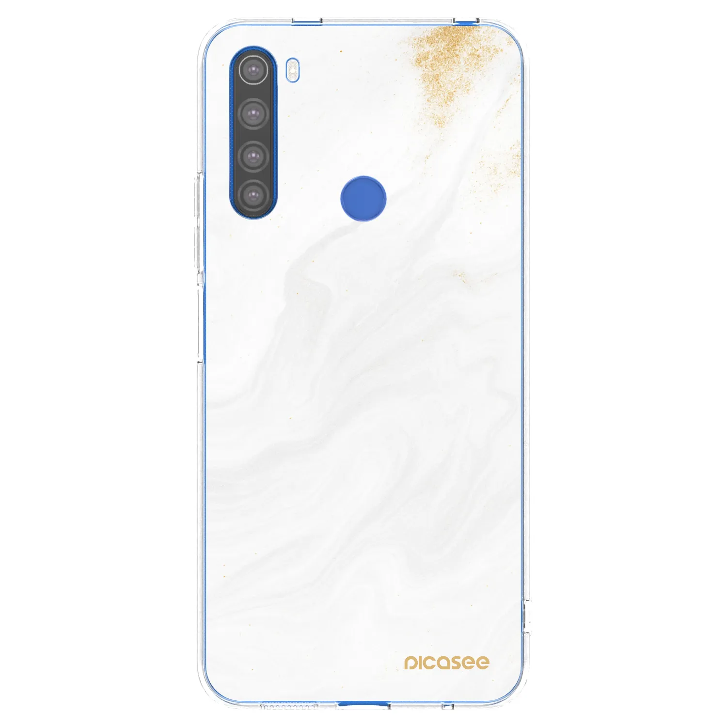 Picasee silikonowe przeźroczyste etui na Xiaomi Redmi Note 8T - White