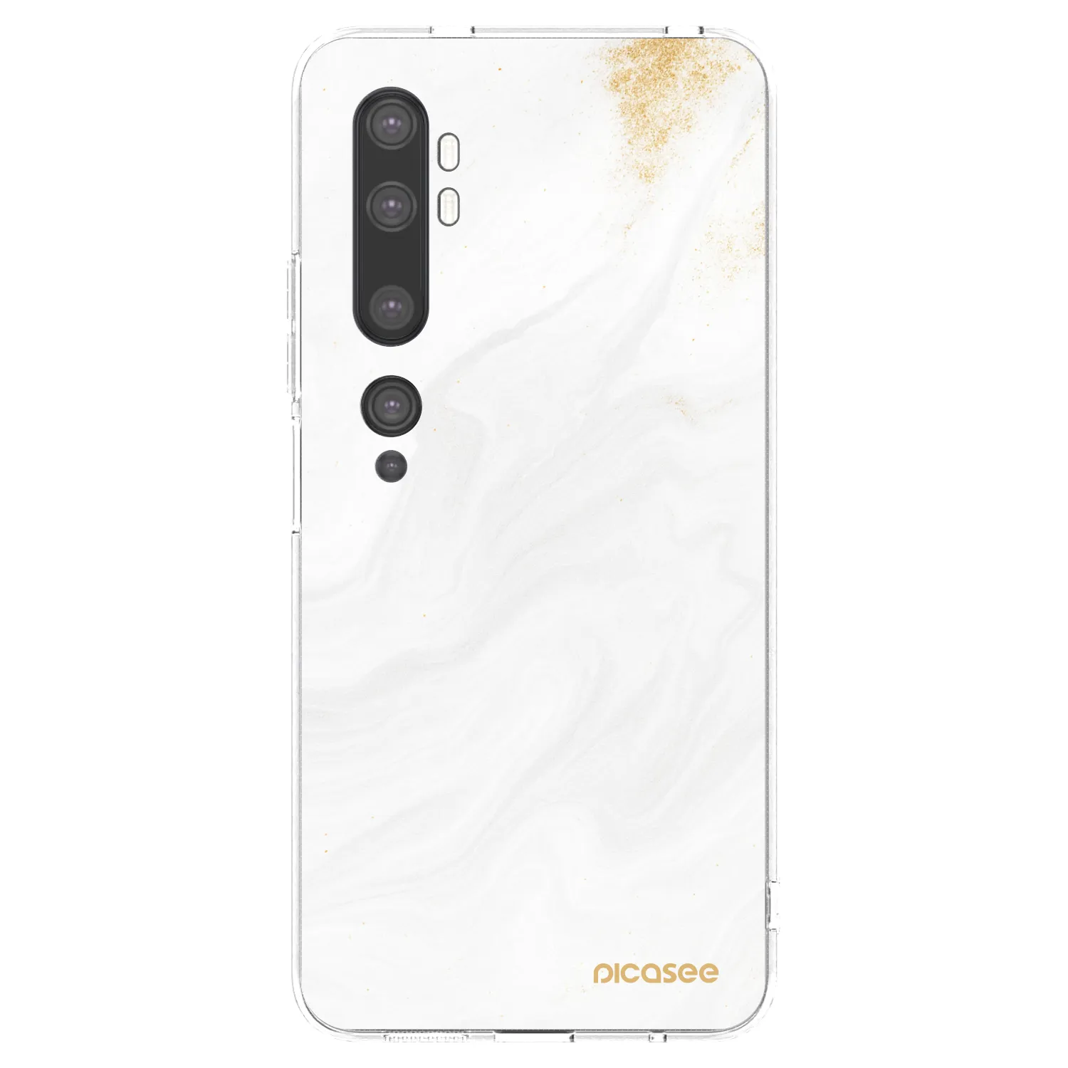 Picasee silikonowe przeźroczyste etui na Xiaomi Mi Note 10 (Pro) - White