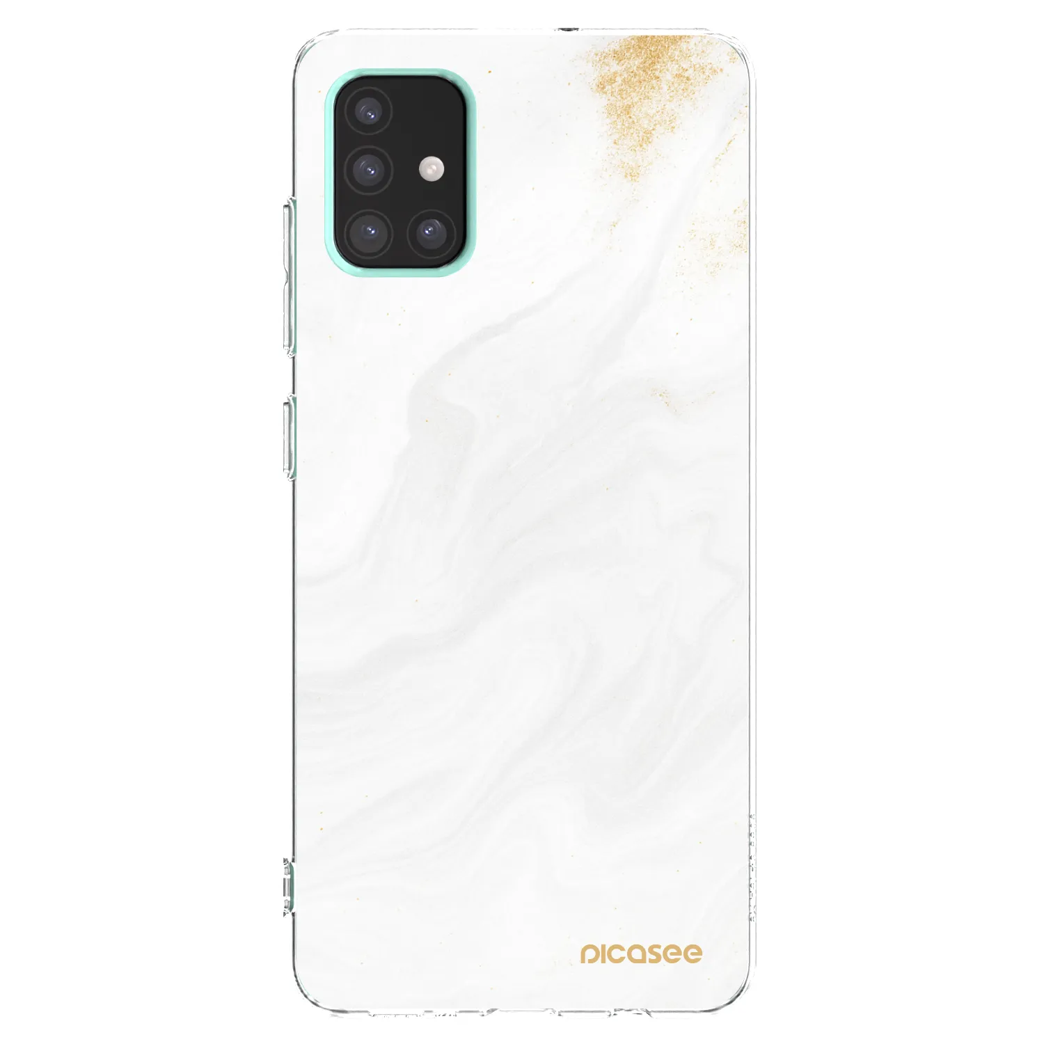 Picasee silikonowe przeźroczyste etui na Samsung Galaxy A51 A515F - White