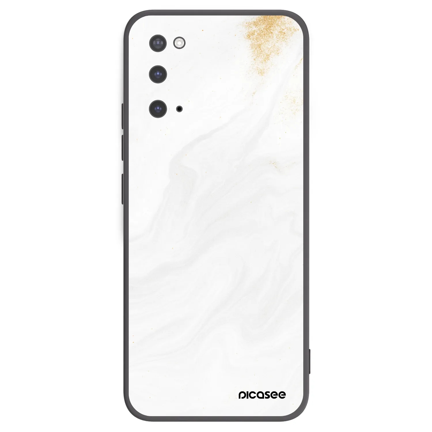 Picasee silikonowe czarne etui na Samsung Galaxy S20 G980F - White
