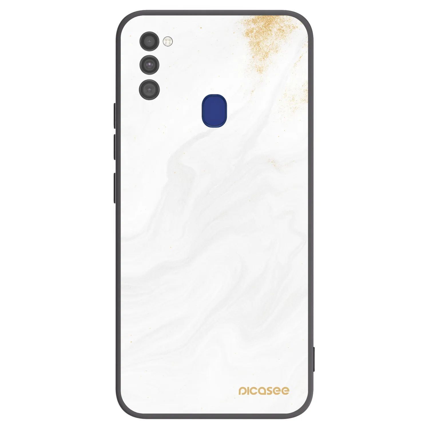 Picasee silikonowe czarne etui na Samsung Galaxy M21 M215F - White