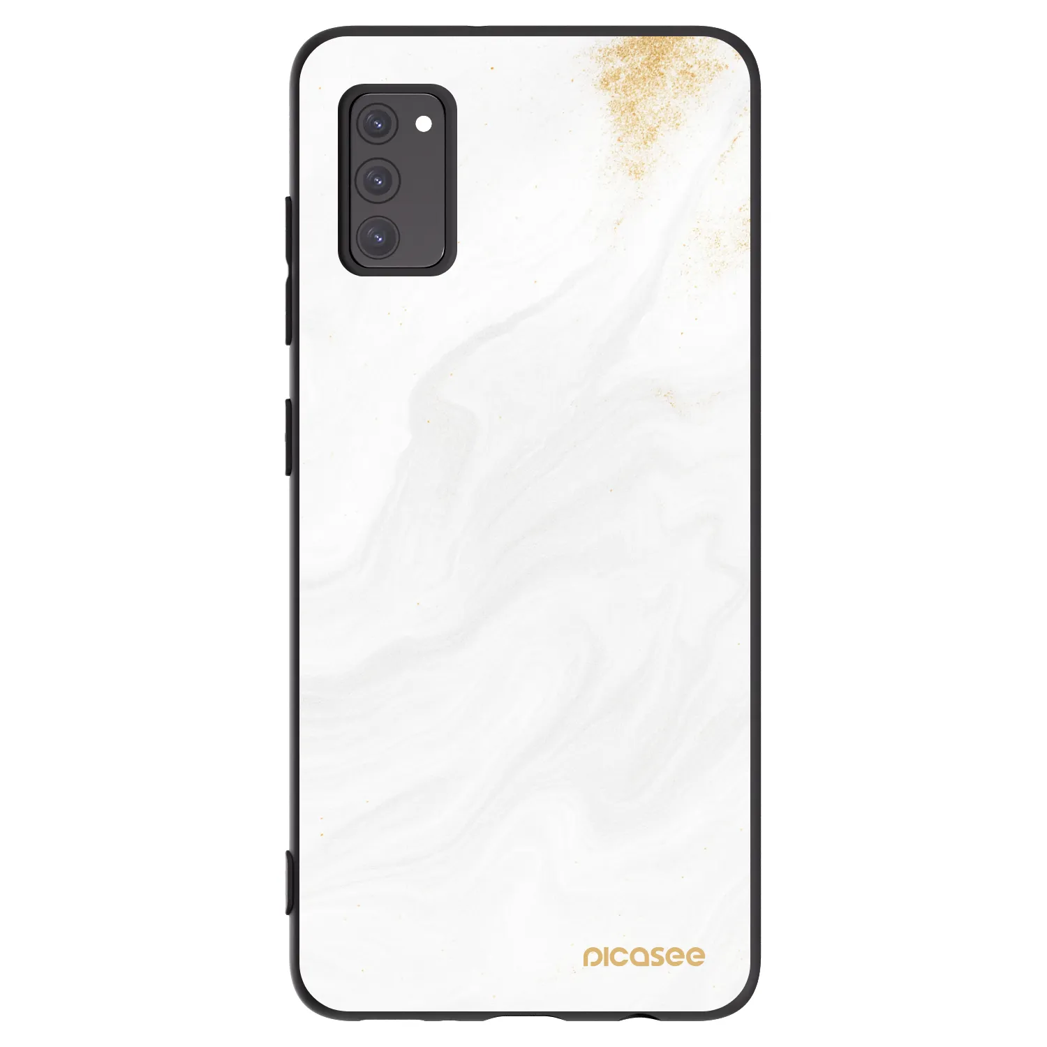Picasee silikonowe czarne etui na Samsung Galaxy A41 A415F - White