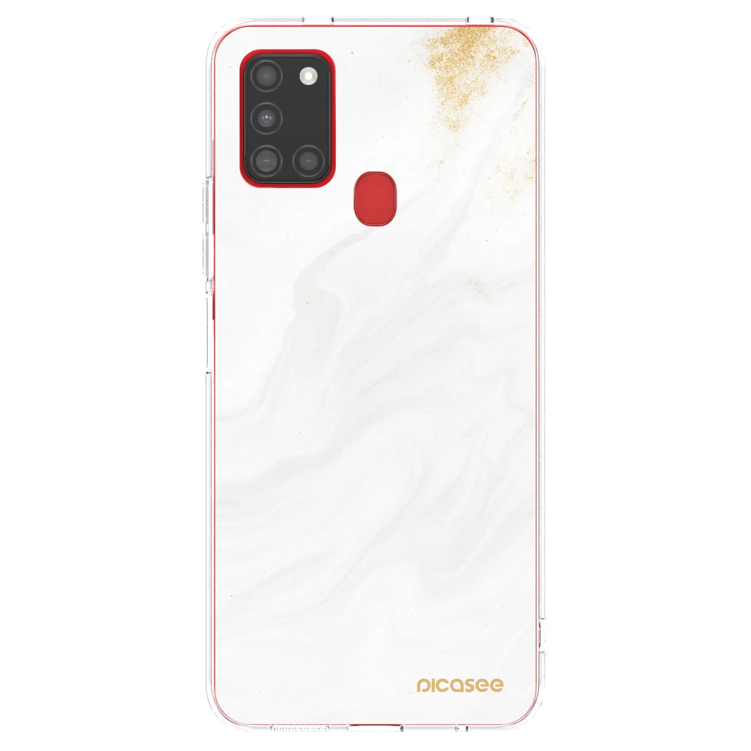 Picasee silikonowe przeźroczyste etui na Samsung Galaxy A21s - White