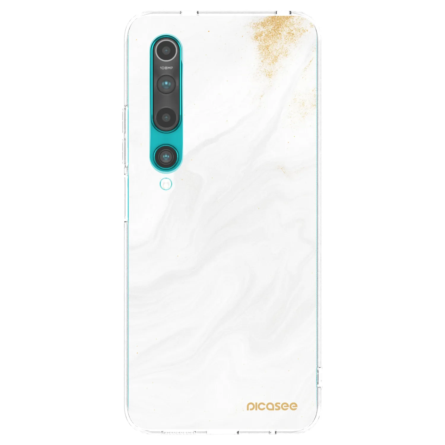 Picasee silikonowe przeźroczyste etui na Xiaomi Mi 10 - White