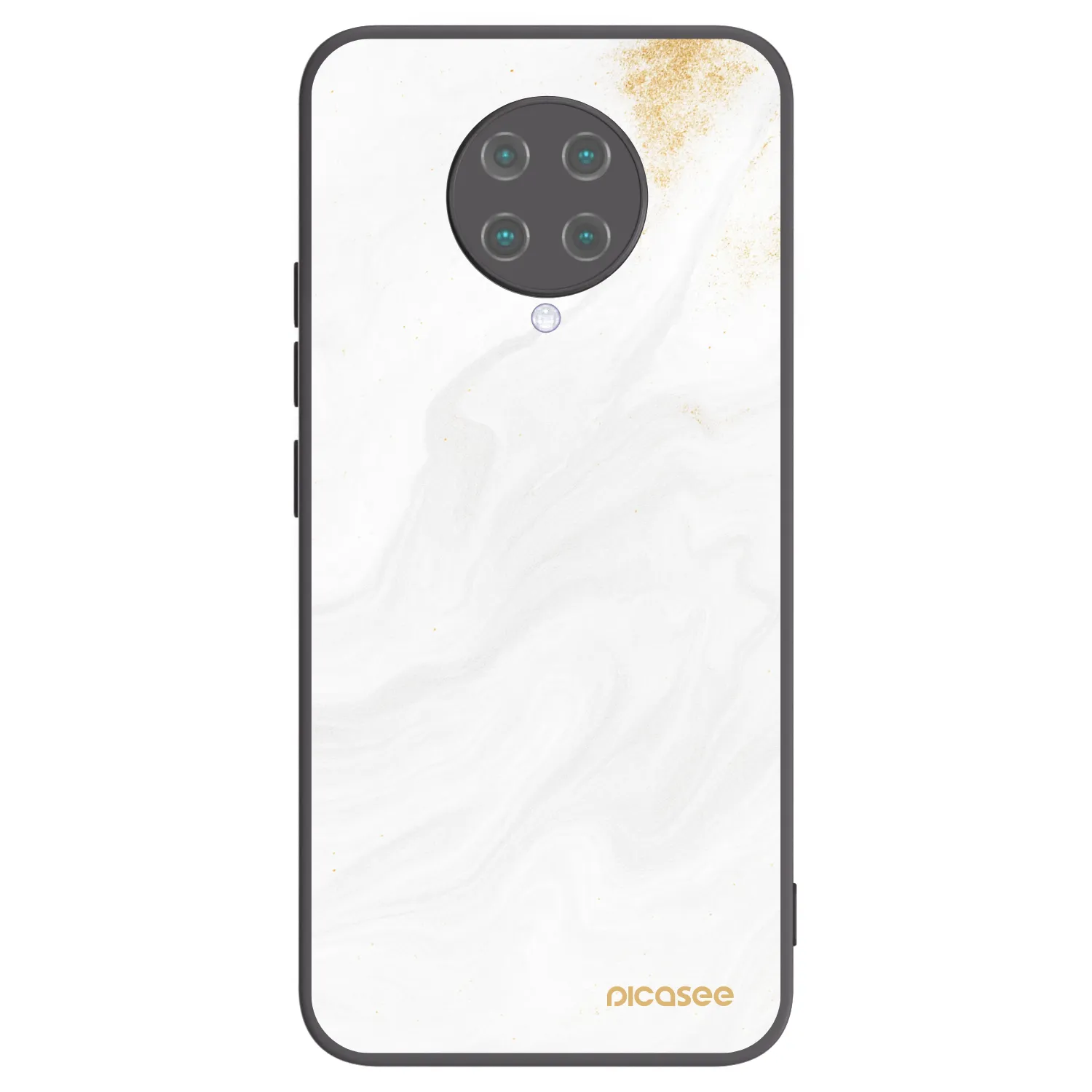 Picasee silikonowe czarne etui na Xiaomi Poco F2 Pro - White