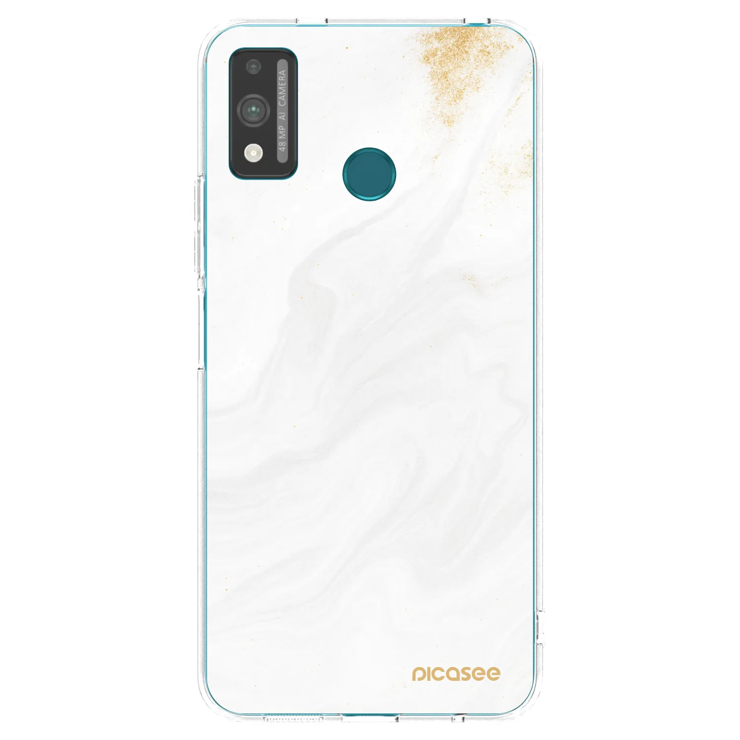 Picasee silikonowe przeźroczyste etui na Honor 9X Lite - White