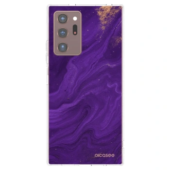 Picasee silikonowe przeźroczyste etui na Samsung Galaxy Note 20 Ultra - Purple