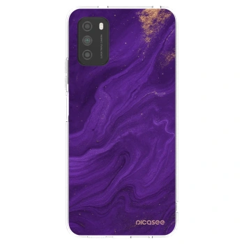 Picasee silikonowe przeźroczyste etui na Xiaomi Poco M3 - Purple