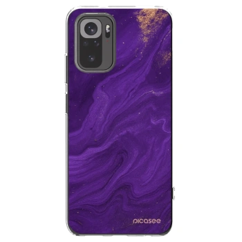 Picasee silikonowe przeźroczyste etui na Xiaomi Redmi Note 10S - Purple