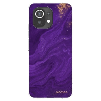 Picasee silikonowe przeźroczyste etui na Xiaomi Mi 11 - Purple
