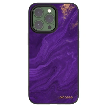Picasee silikonowe czarne etui na Apple iPhone 13 Pro - Purple