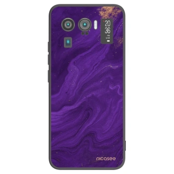 Picasee silikonowe czarne etui na Xiaomi Mi 11 Ultra - Purple
