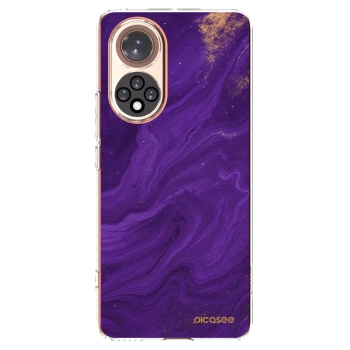 Picasee silikonowe przeźroczyste etui na Honor 50 5G - Purple