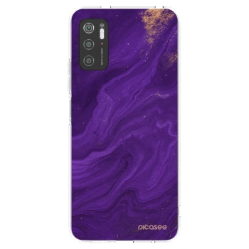 Picasee silikonowe przeźroczyste etui na Xiaomi Poco M3 Pro 5G - Purple