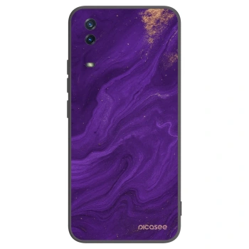 Picasee silikonowe czarne etui na Vivo Y11s - Purple