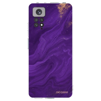 Picasee silikonowe przeźroczyste etui na Xiaomi Redmi Note 11S 4G - Purple