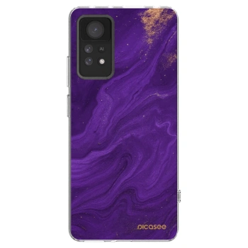 Picasee silikonowe przeźroczyste etui na Xiaomi Redmi Note 11 Pro 5G - Purple