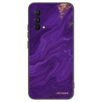 Picasee silikonowe czarne etui na Realme GT Master Edition 5G - Purple