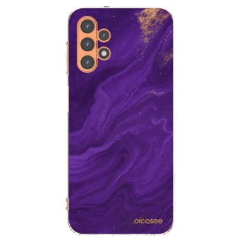Picasee silikonowe przeźroczyste etui na Samsung Galaxy A13 4G A135 - Purple