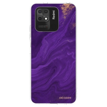 Picasee silikonowe przeźroczyste etui na Xiaomi Redmi 10C - Purple