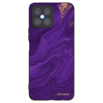 Picasee silikonowe czarne etui na Honor X8 4G - Purple
